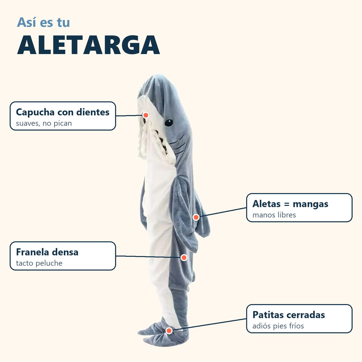 Manta Tiburón Aletarga